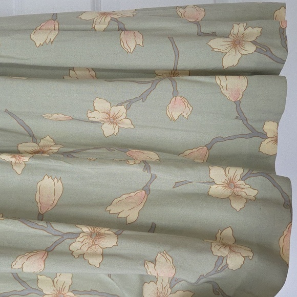 Vintage Floral Midi Skirt, Green, Size L - Picture 6 of 8